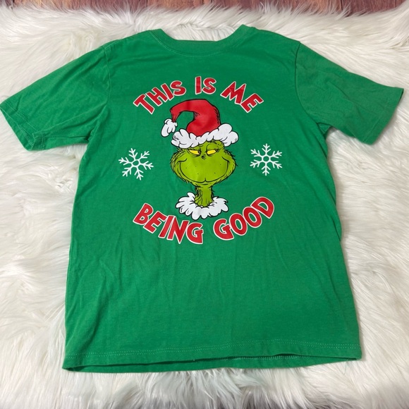 The Grinch Graphic Holiday Short Sleeve Shirt - Kids Size M (8) - Picture 3 of 12